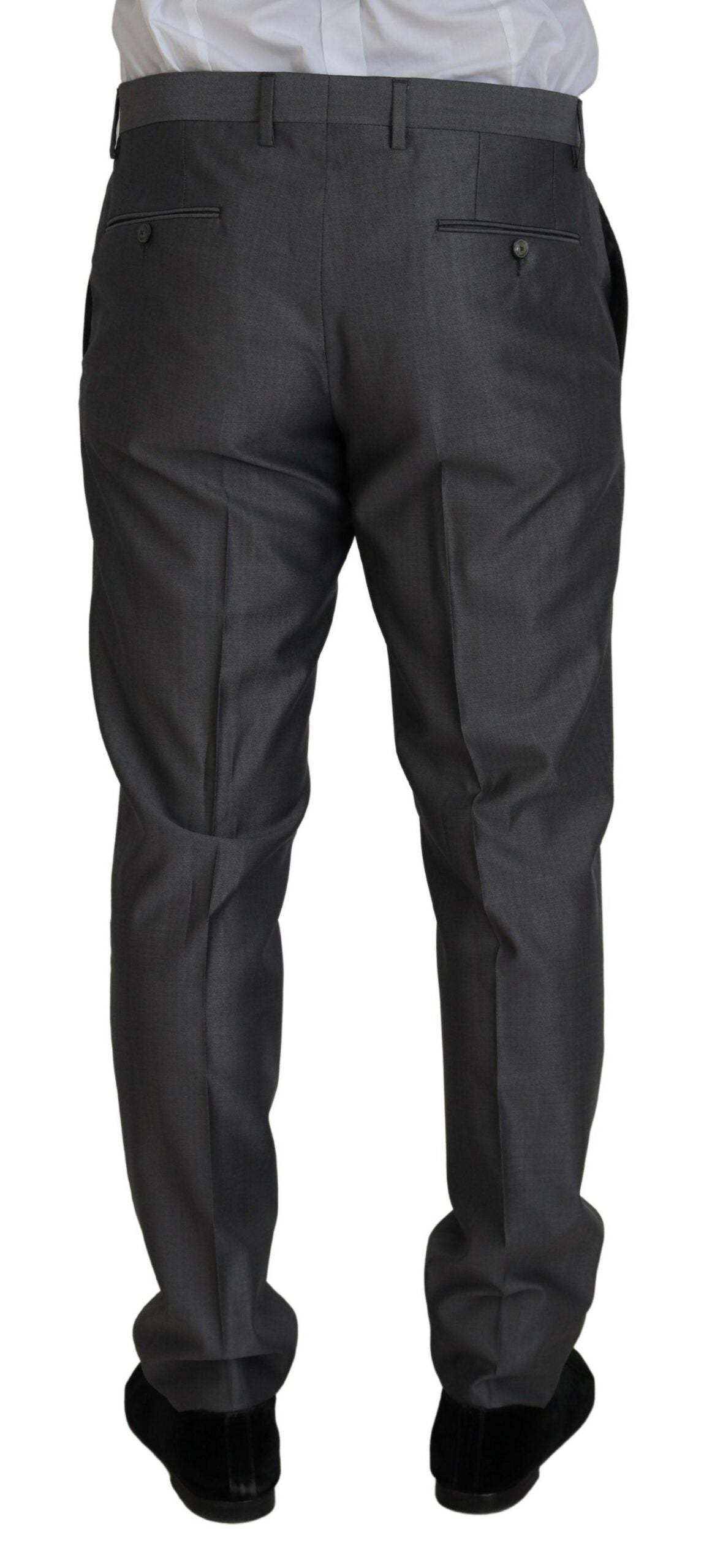 Grauer 3-teiliger Slim Fit-Anzug SICILIA