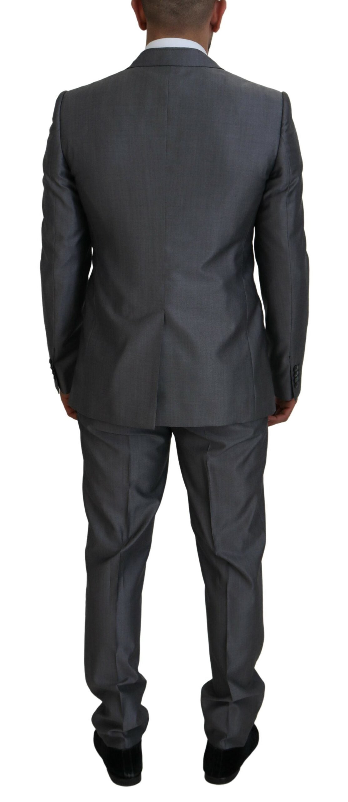 Grauer 3-teiliger Slim Fit-Anzug SICILIA