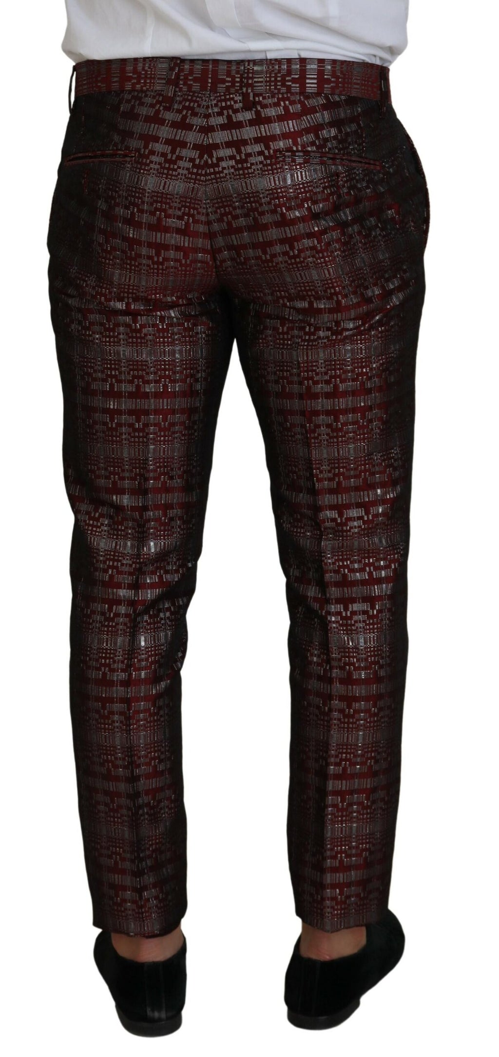 Bordeaux Silber GOLD Slim Fit Anzug