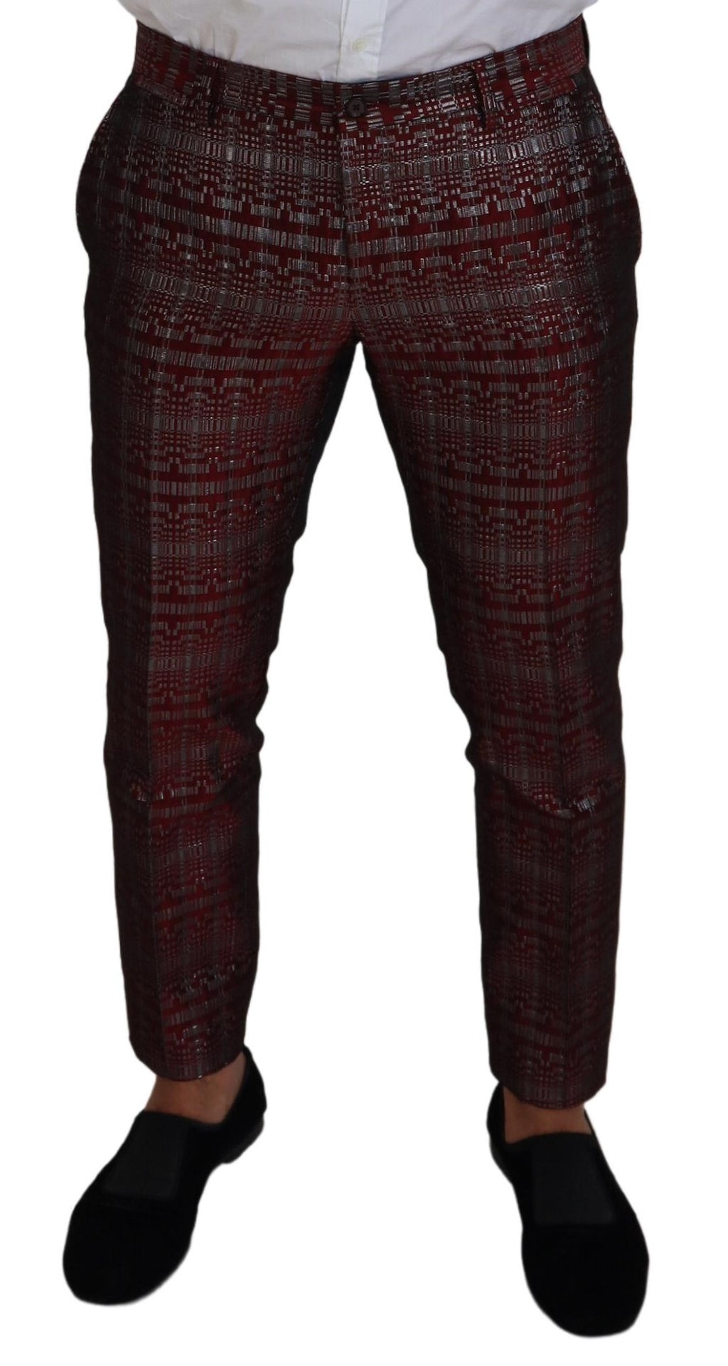 Bordeaux Silber GOLD Slim Fit Anzug