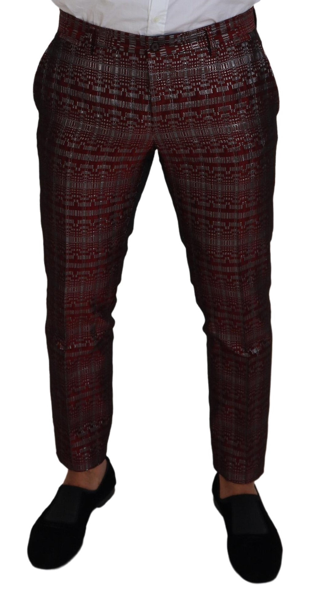 Bordeaux Silber GOLD Slim Fit Anzug