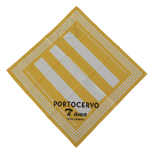Gelber Portocervo-Baumwollschal
