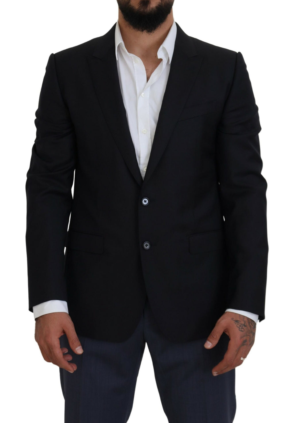 Dark Blue Coat Jacket Martini Blazer