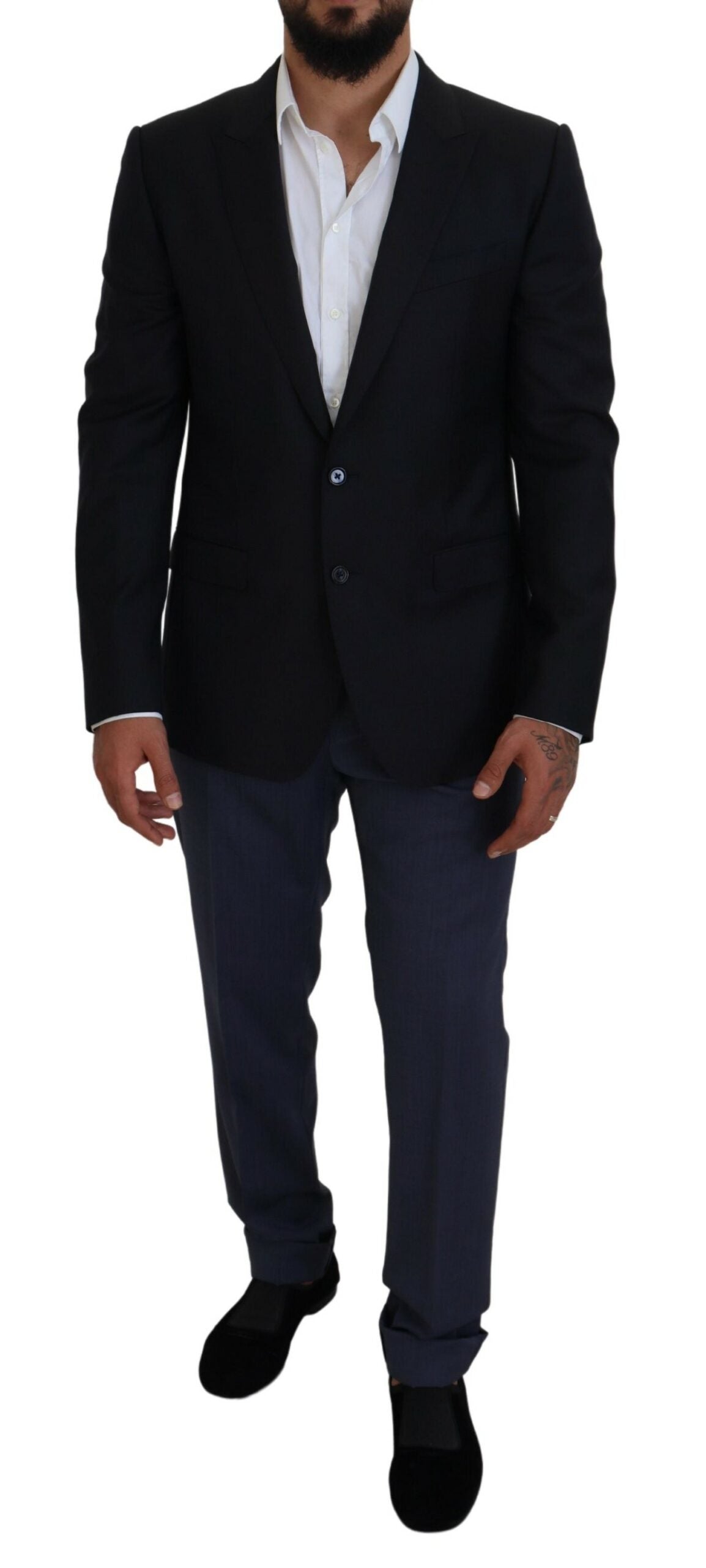 Dark Blue Coat Jacket Martini Blazer