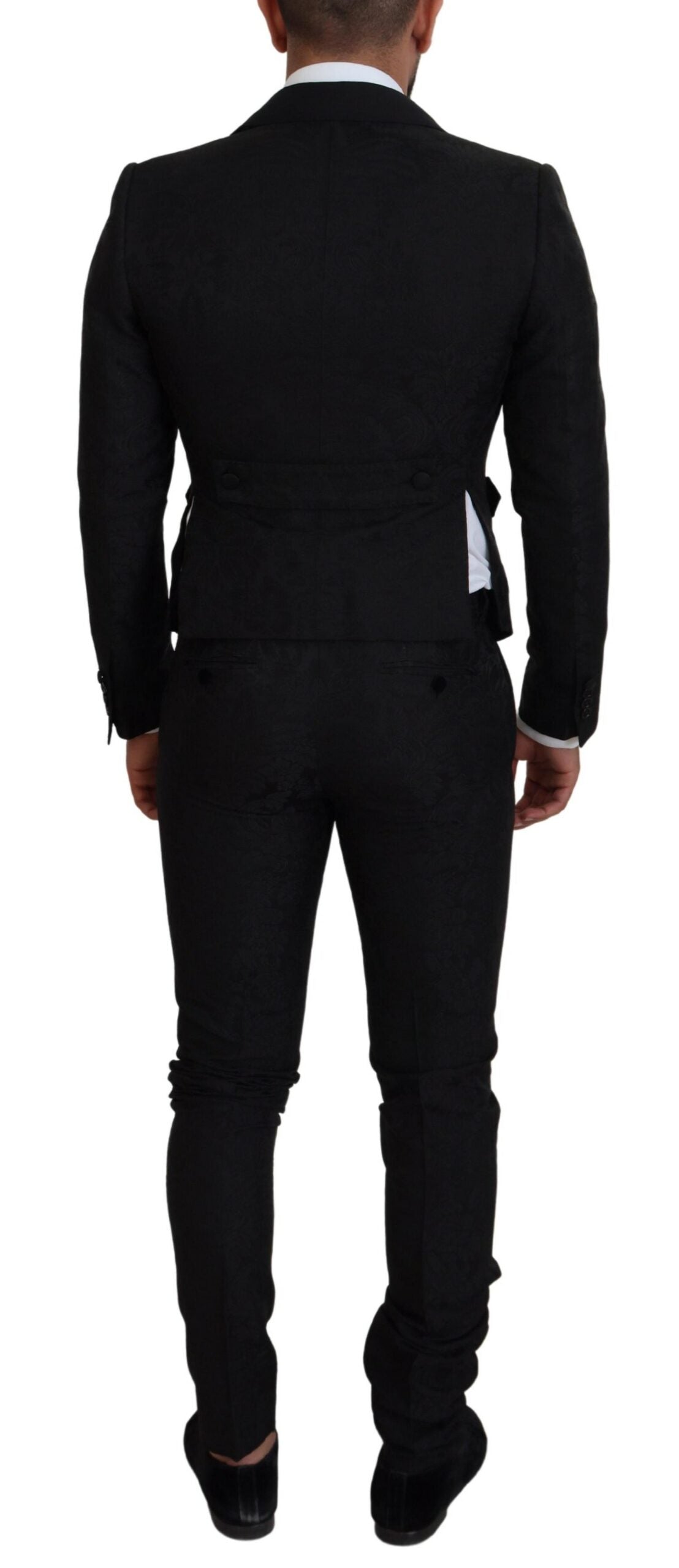 Schwarzer 2-teiliger MARTINI-Anzug aus Polyester für Herren