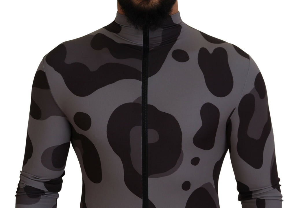 Grau gemusterter Neoprenanzug aus Polyester