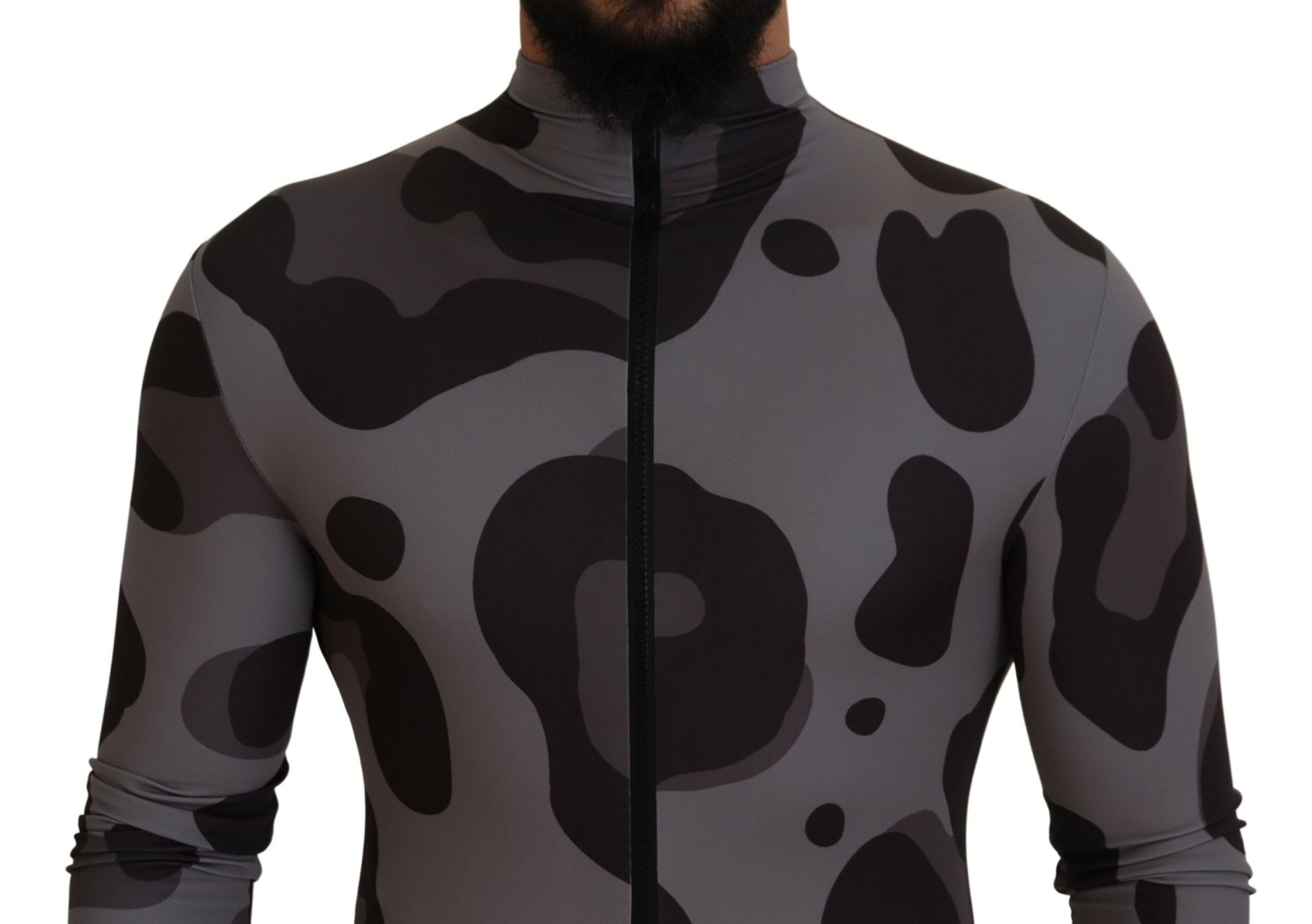 Grau gemusterter Neoprenanzug aus Polyester
