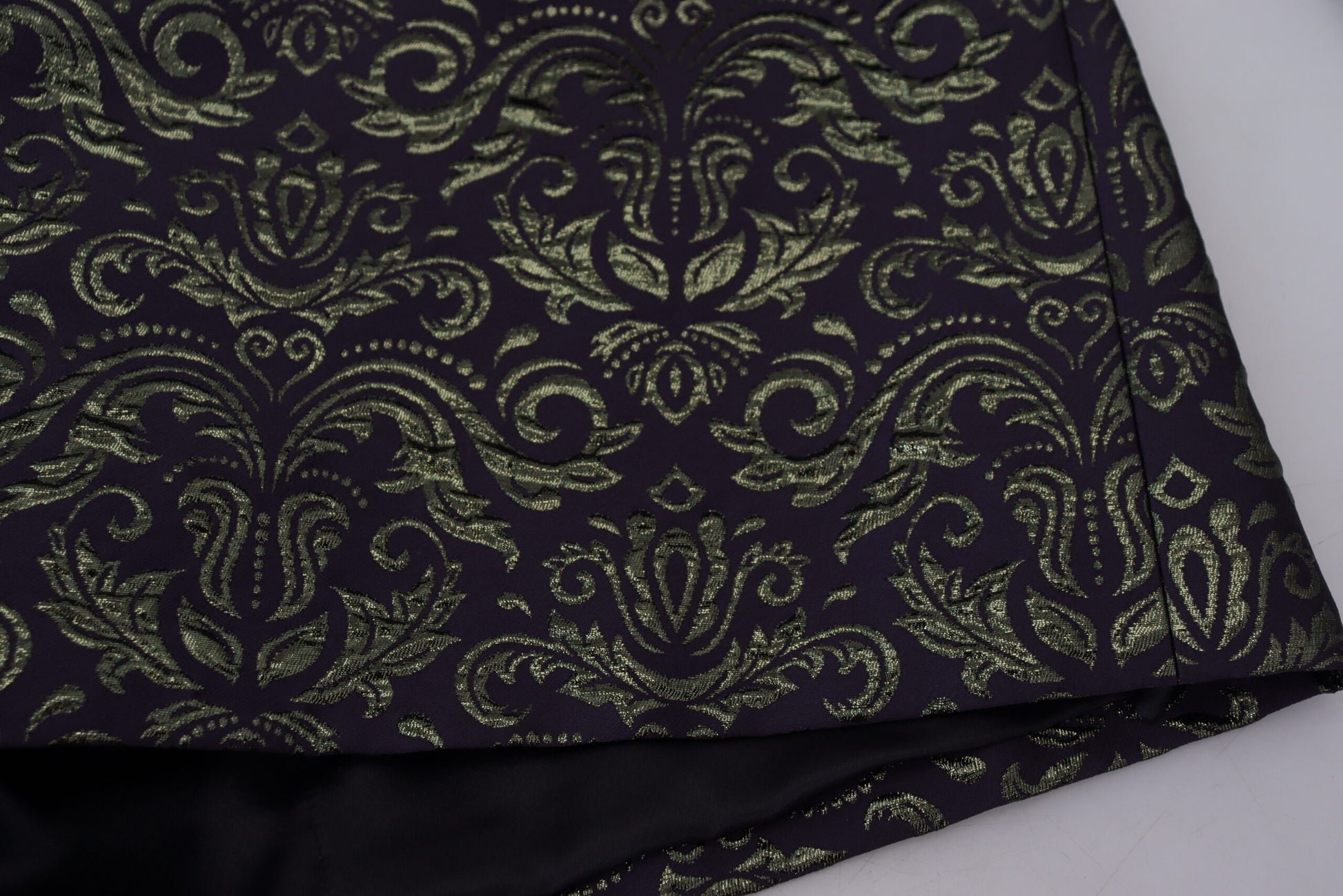 Gold Lila Barock Jacke Blazer Robe