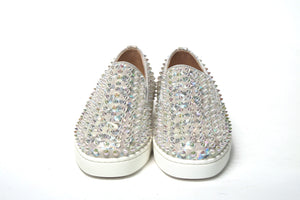 Weißer/transparenter Ab Roller Boat Damen-Sneaker mit flachem Absatz