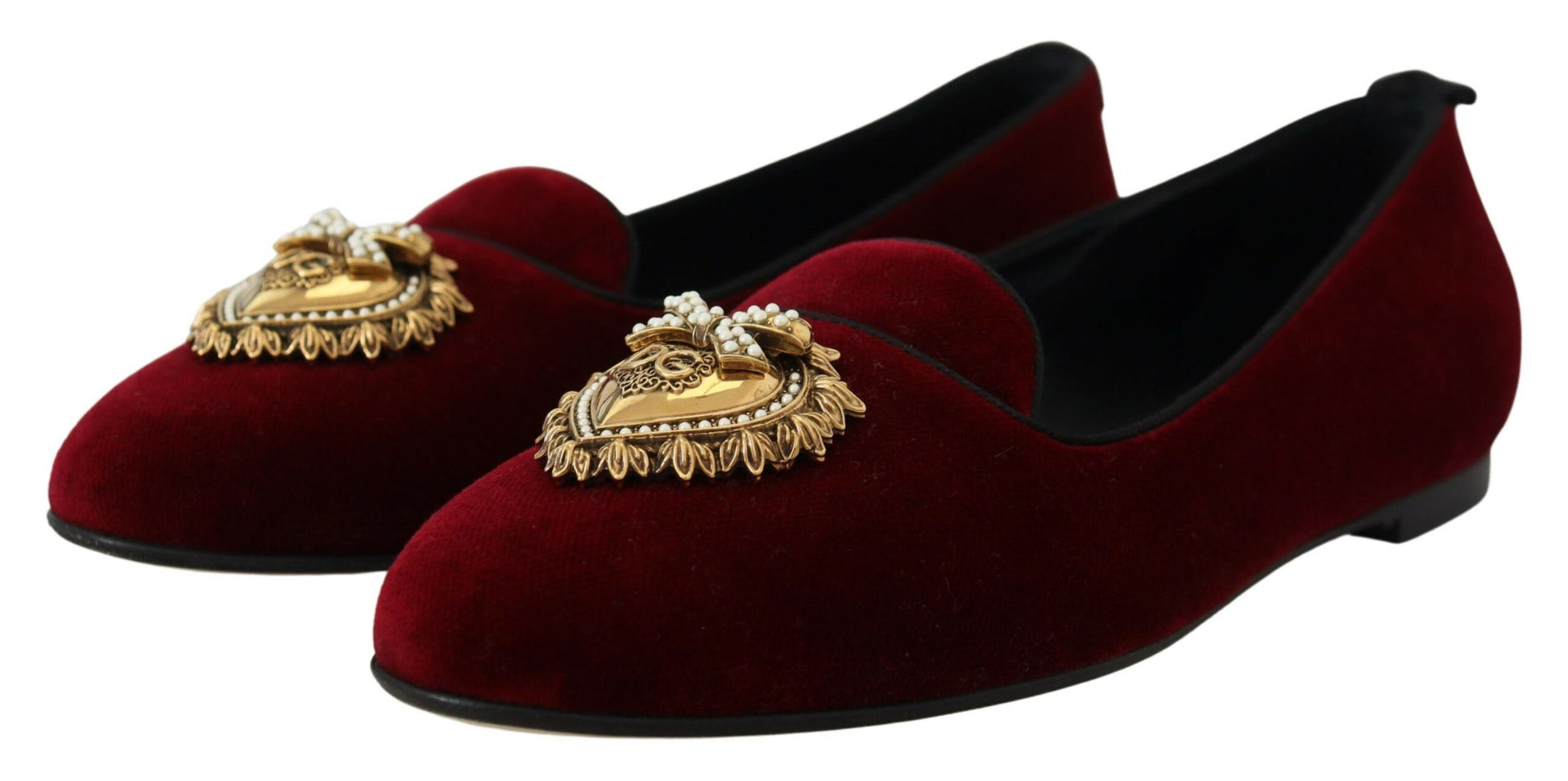 Bordeaux Samt Slip-On Loafers Flats Schuhe