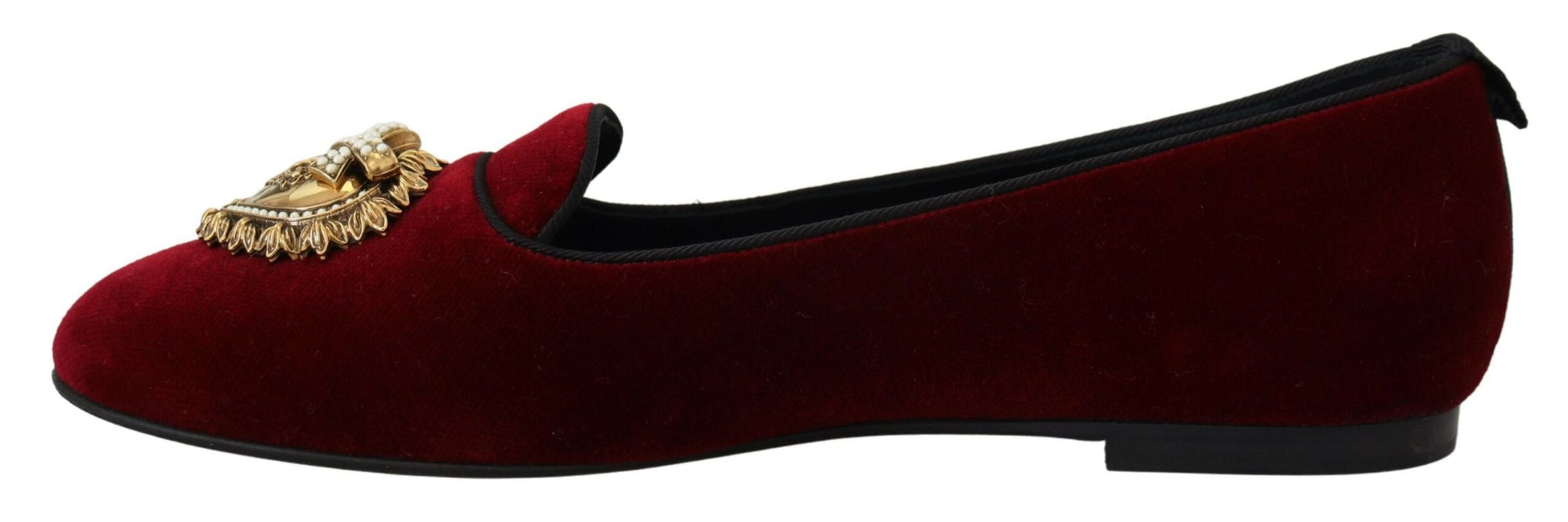 Bordeaux Samt Slip-On Loafers Flats Schuhe