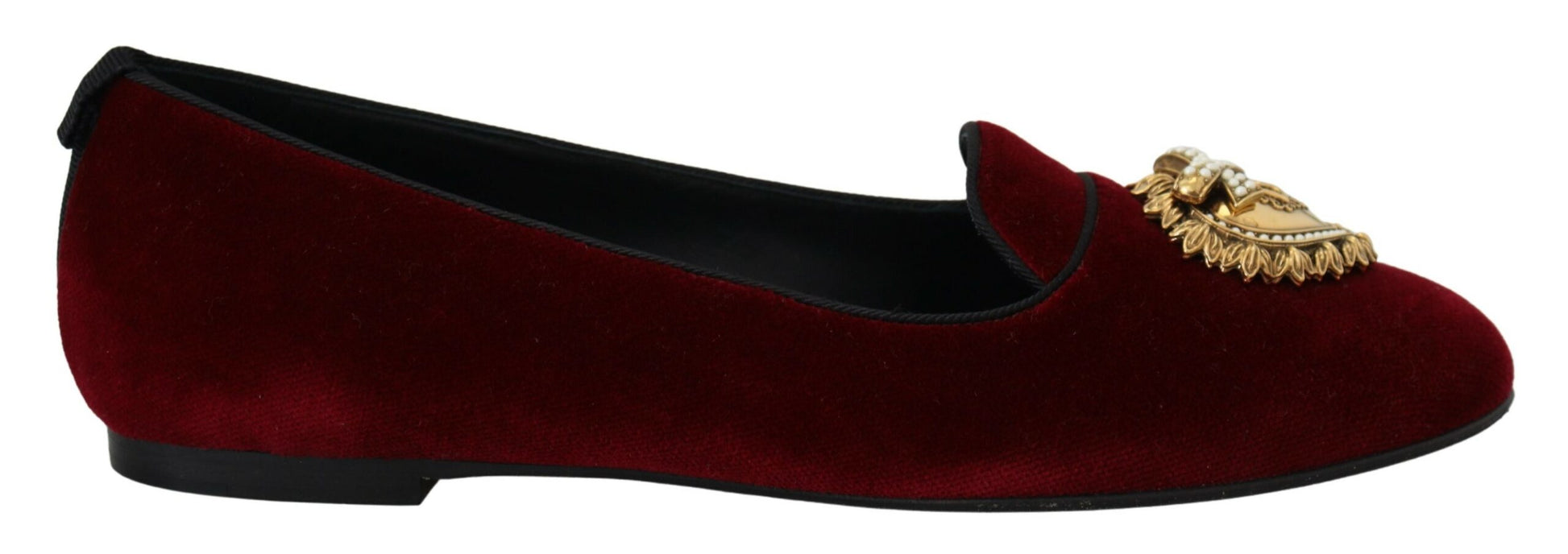 Bordeaux Samt Slip-On Loafers Flats Schuhe
