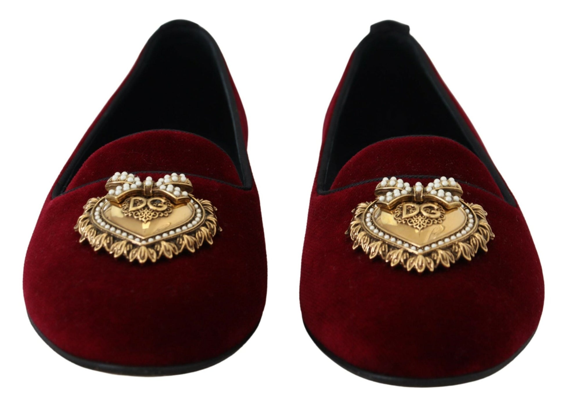 Bordeaux Samt Slip-On Loafers Flats Schuhe