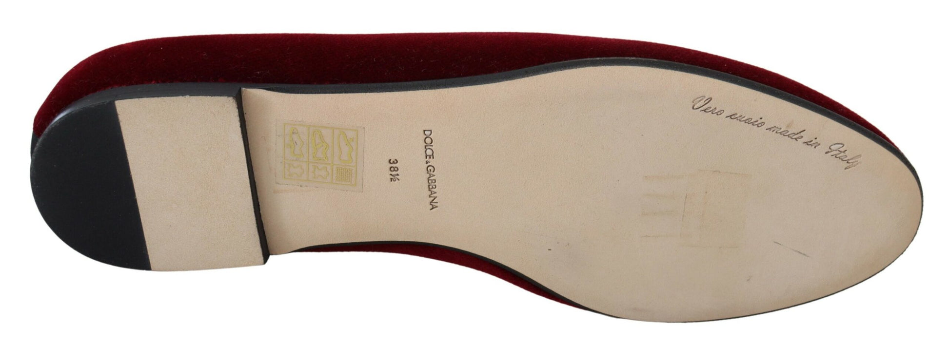 Bordeaux Samt Slip-On Loafers Flats Schuhe