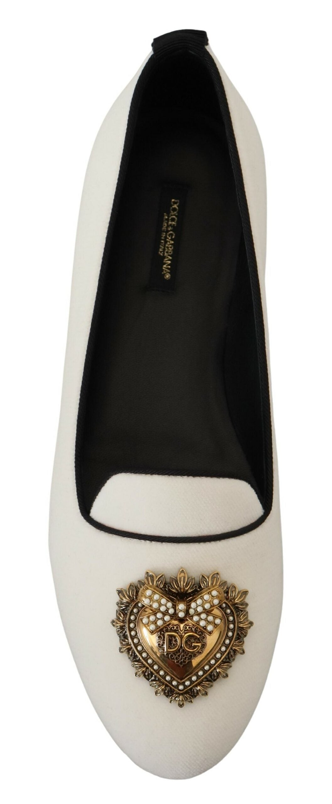 Weiße Slipper aus Samt, flache Schuhe