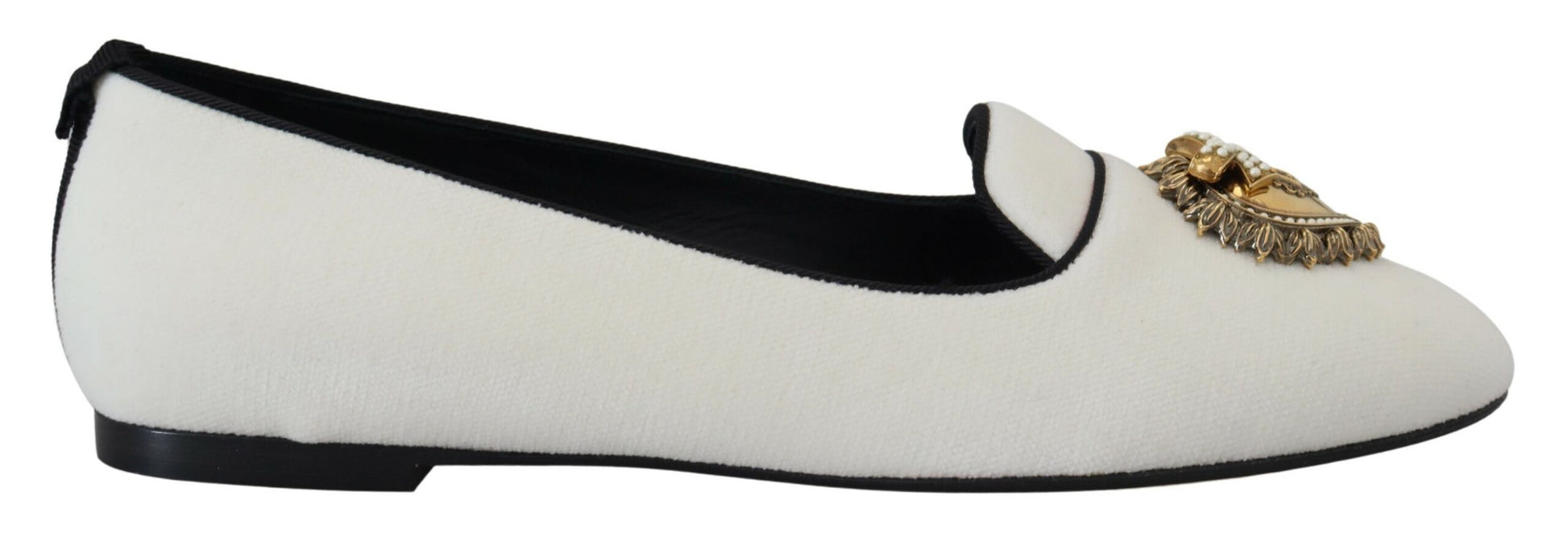 Weiße Slipper aus Samt, flache Schuhe
