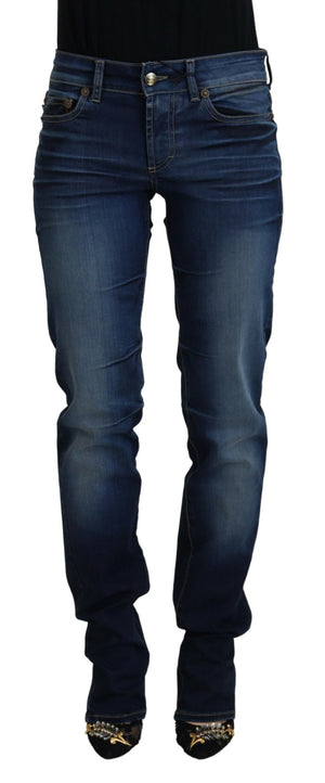 Blaue Baumwoll-Jeans für Damen