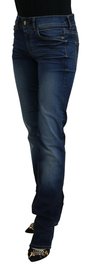 Blaue Baumwoll-Jeans für Damen
