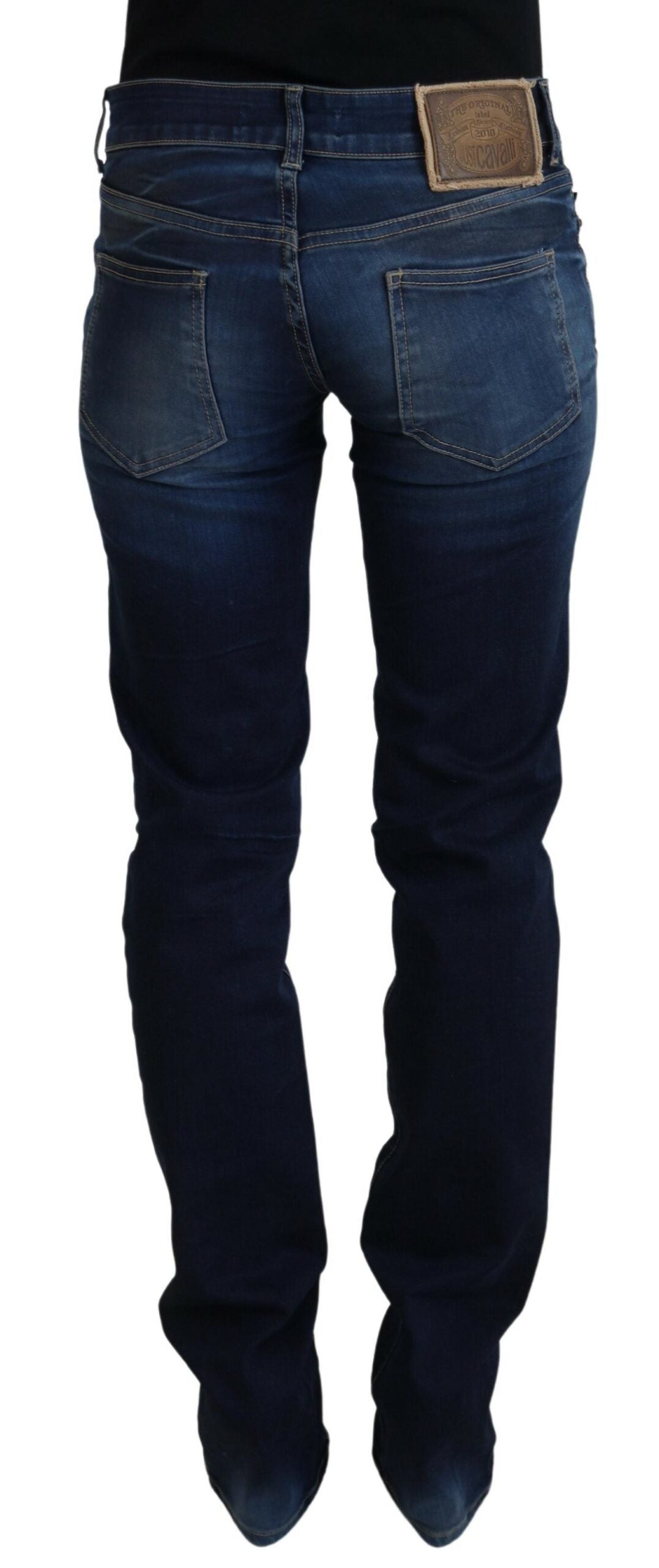Blaue Baumwoll-Jeans für Damen