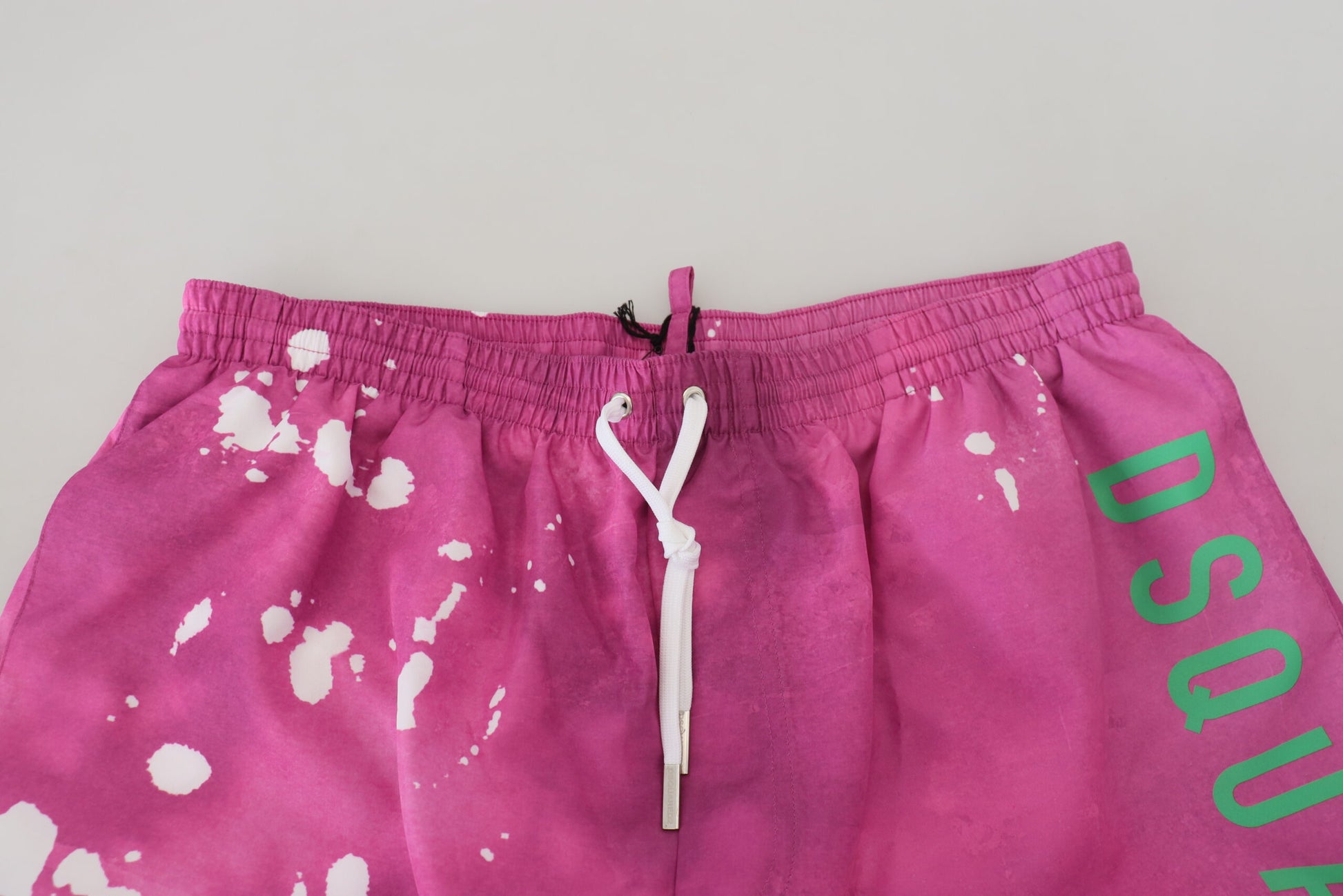 Rosa Tie Dye Logo Männer Beachwear Shorts Bademode
