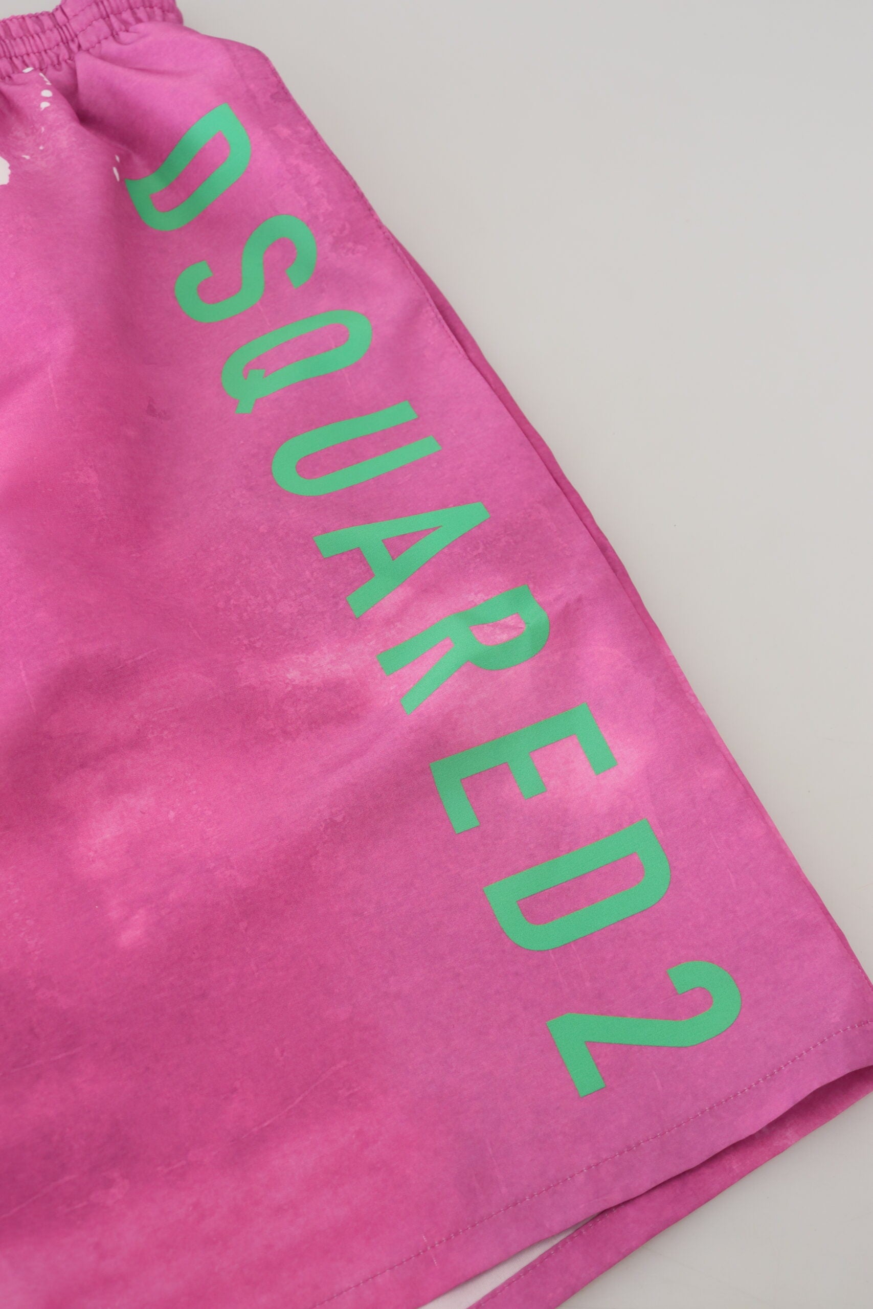 Rosa Tie Dye Logo Männer Beachwear Shorts Bademode