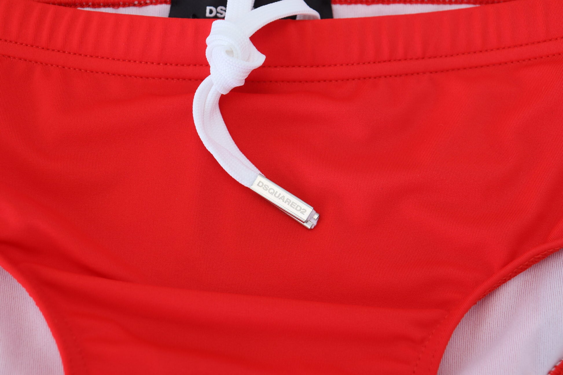 Rot Schwarz ICON Print Herren Badehose