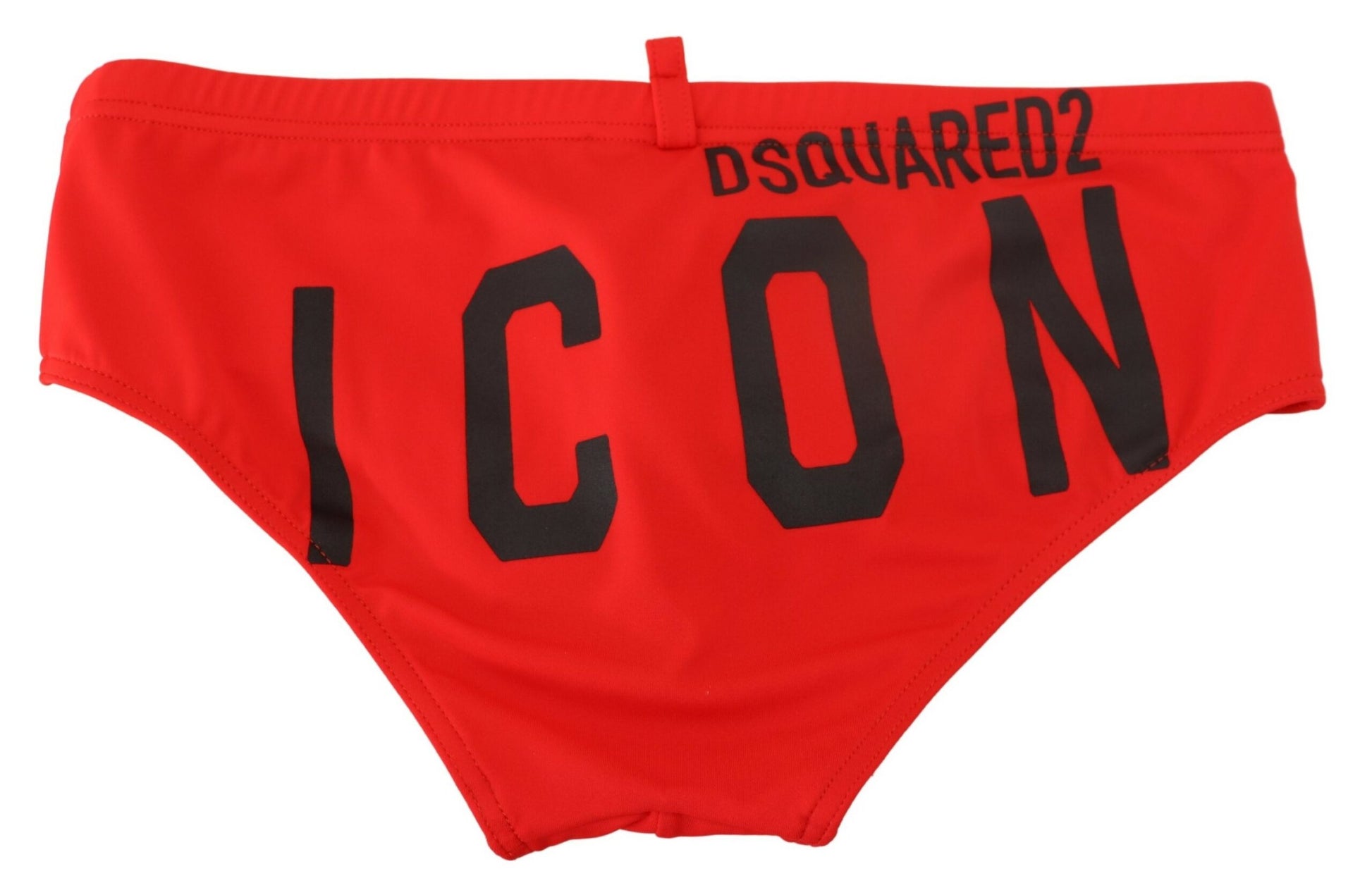 Rot Schwarz ICON Print Herren Badehose