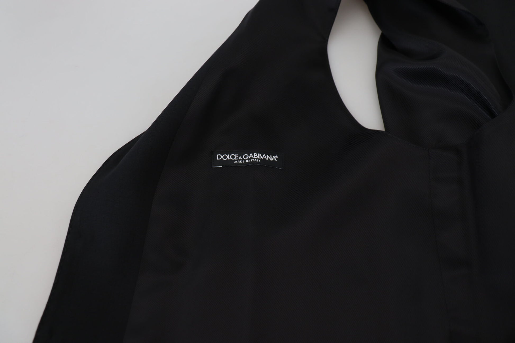 Schwarze Weste aus Schurwolle, formelle Weste