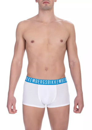 Weiße Herren-Badehose aus Baumwolle