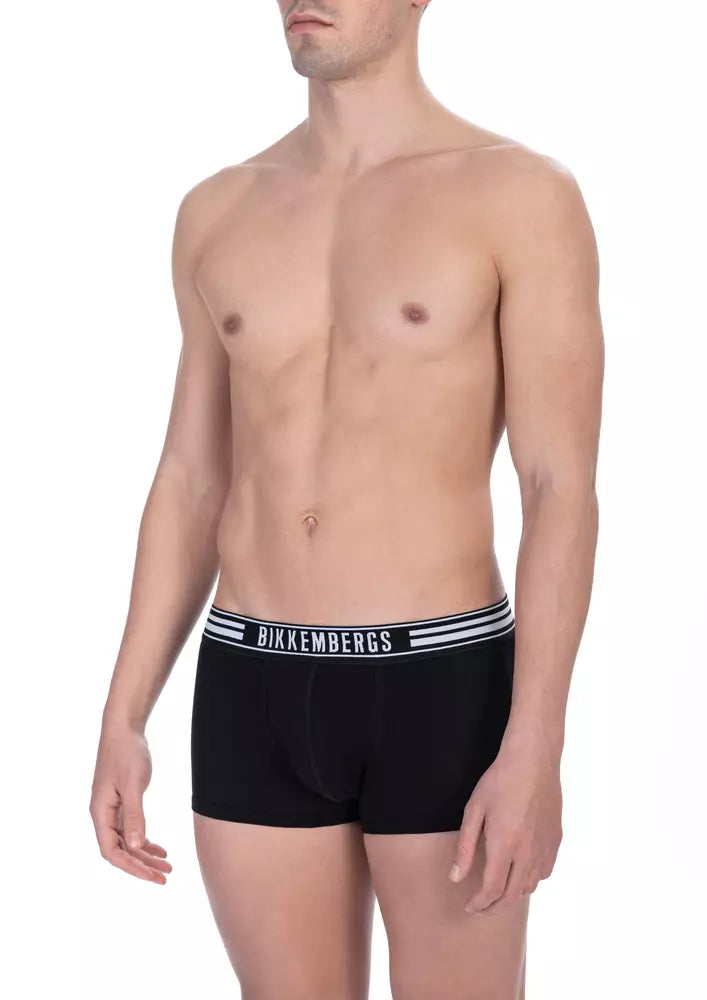 Schwarze Herren-Trunk-Packung aus Baumwolle