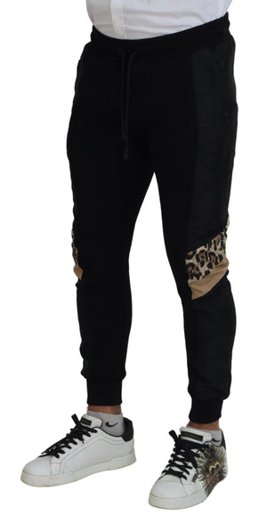 Schwarze Skinny Jogger-Hose aus Polyester für Herren