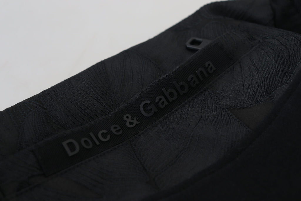 Schwarze Skinny Jogger-Hose aus Polyester für Herren