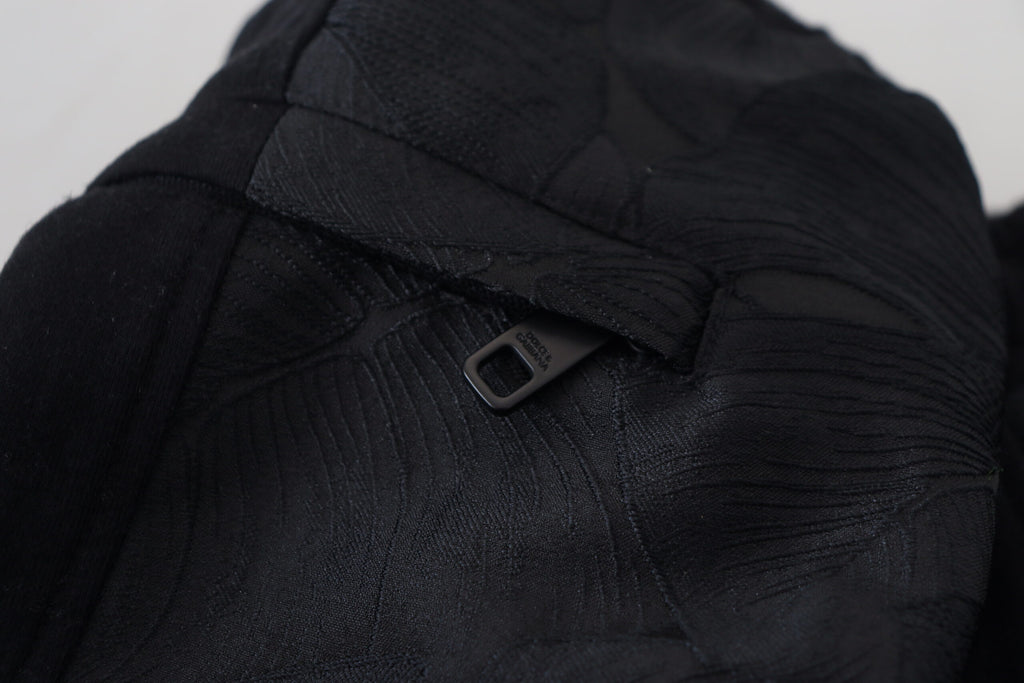 Schwarze Skinny Jogger-Hose aus Polyester für Herren