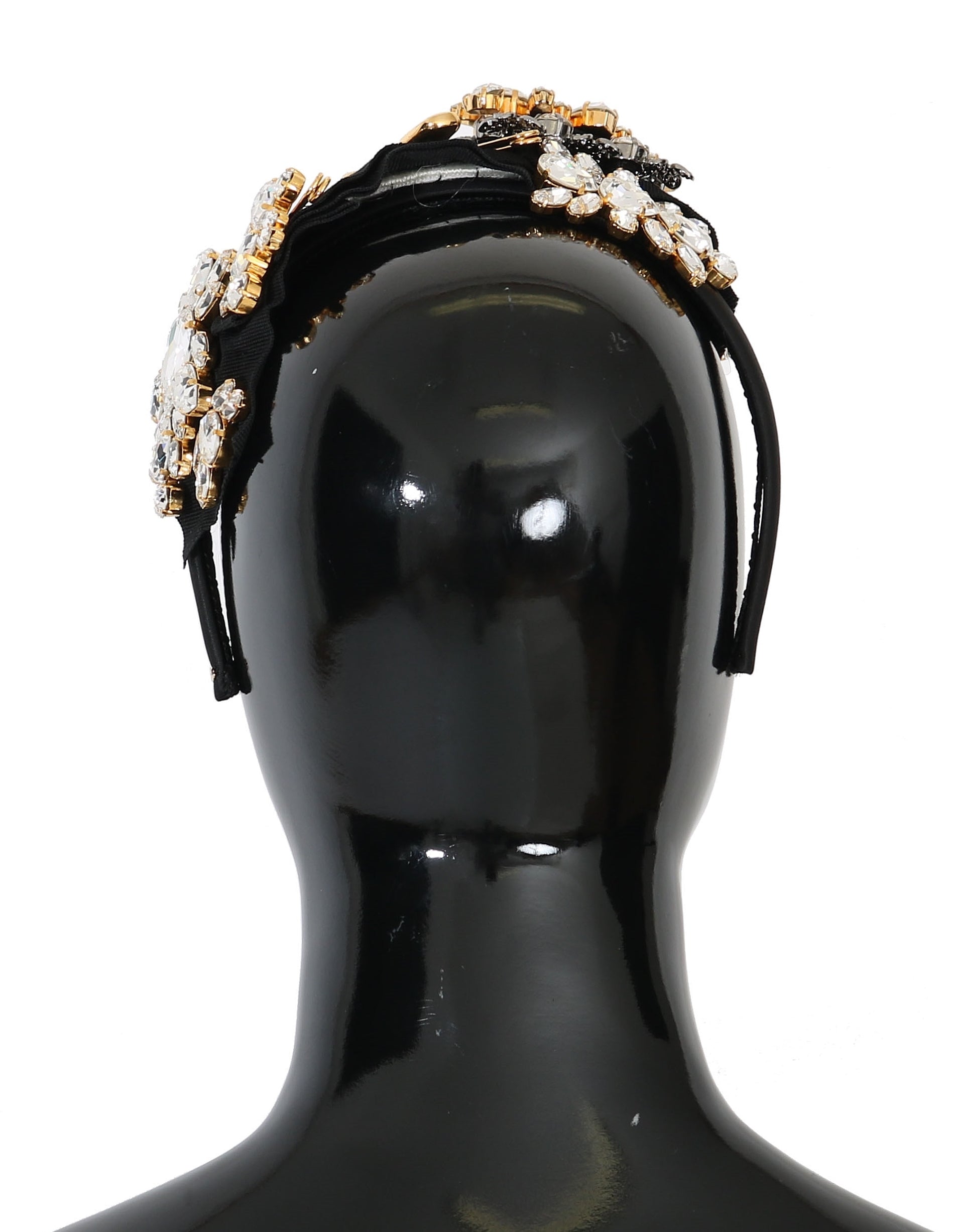 Schwarzes Kristallweißes Haar Parrucchiera Stirnband Diadem