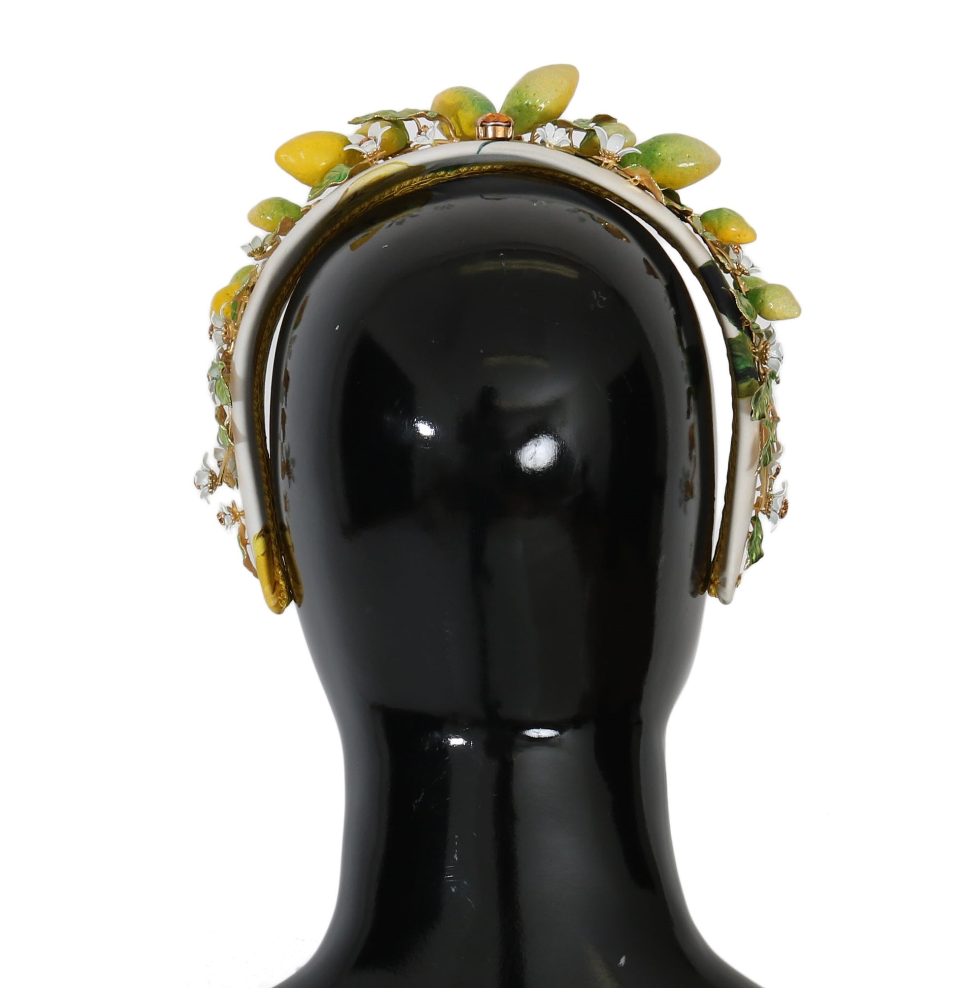 Gelbe Zitronen Sizilien Kristall Diadem Tiara Stirnband