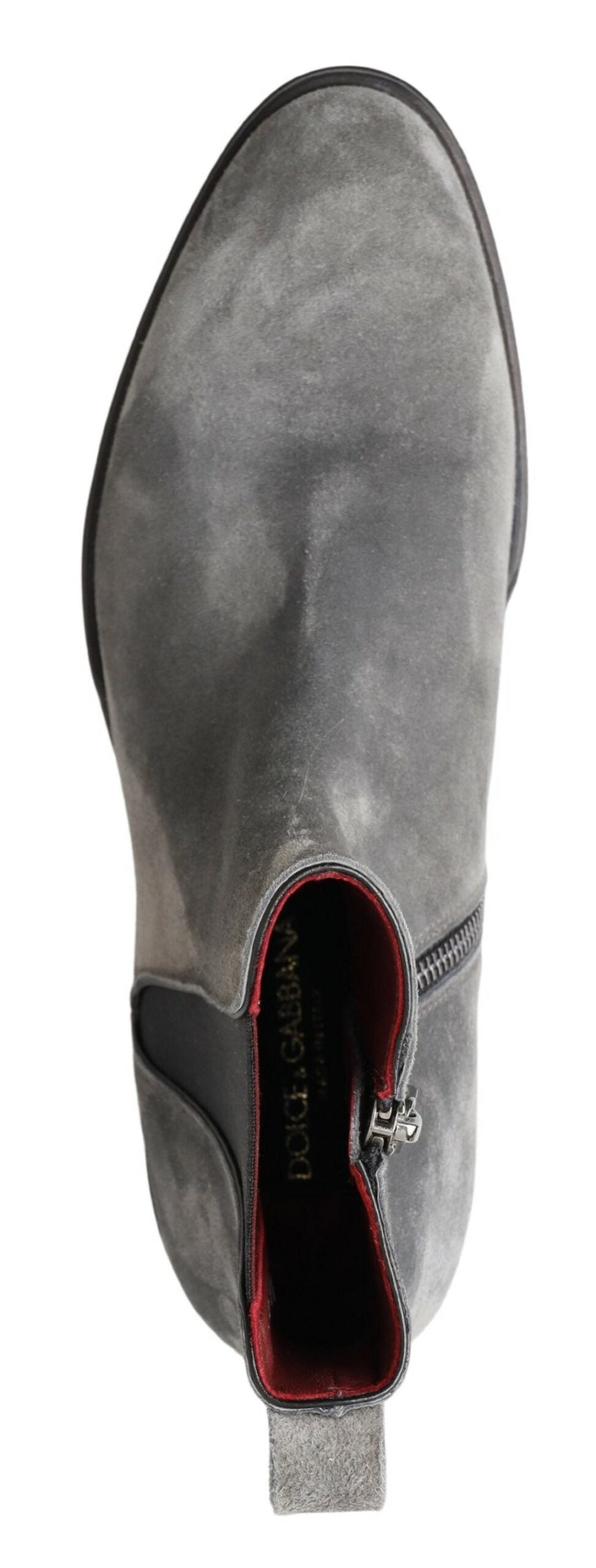Graue Leder Herren Stiefeletten Schuhe