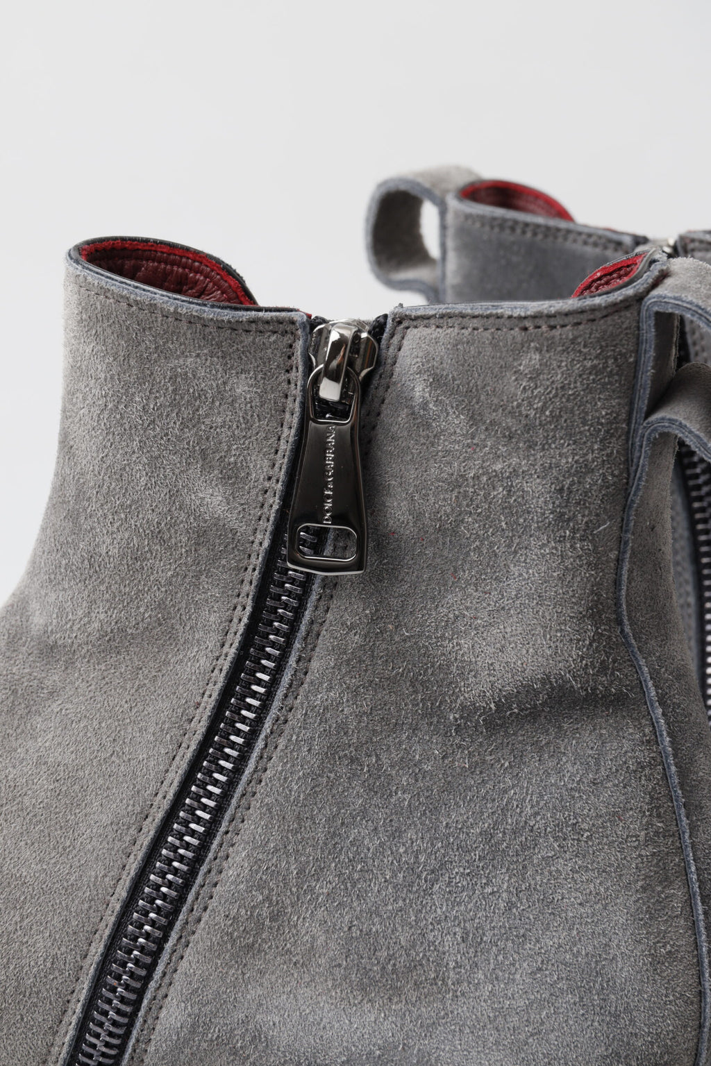 Graue Leder Herren Stiefeletten Schuhe