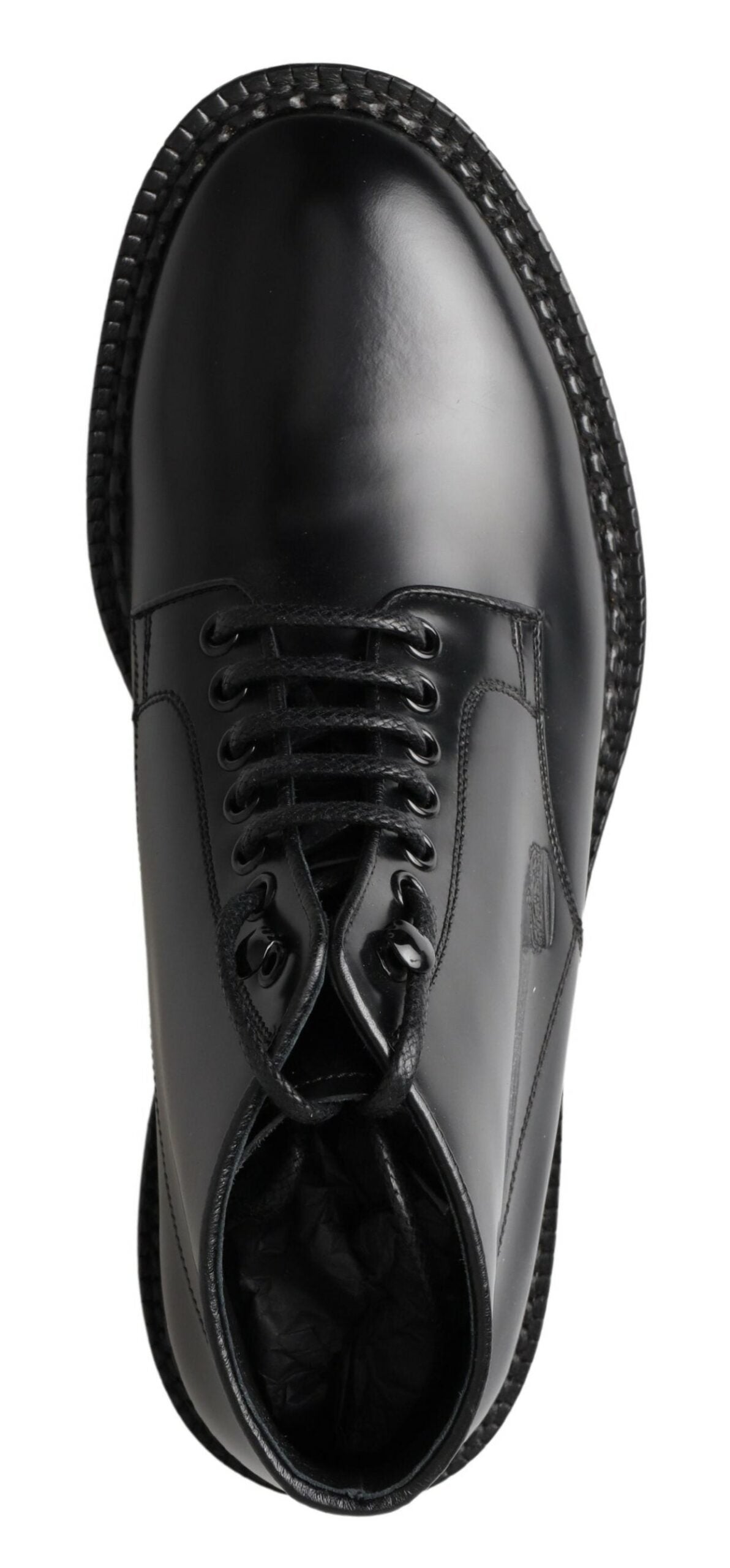 Schwarze Leder Herren Kurze Stiefel Schnürschuhe