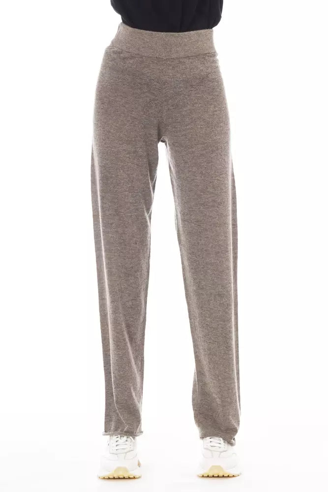 Braune Wollhose für Damen