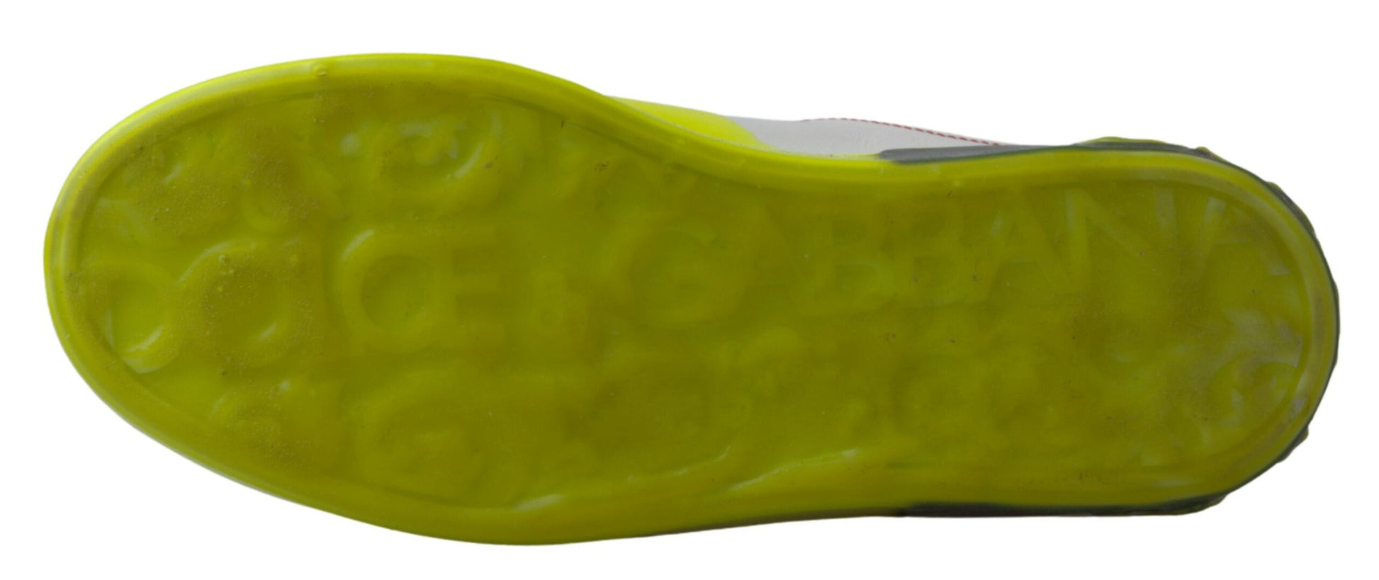 Weiß-gelbe Portofino-Sneakers aus Leder