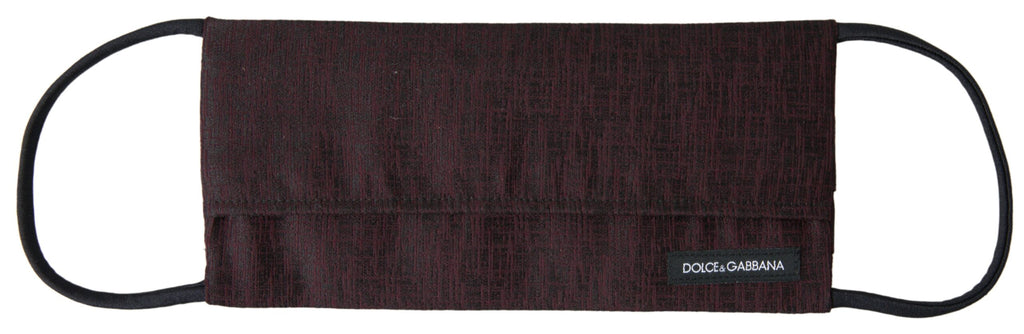 Kastanienbraune, plissierte Gesichtsmaske mit elastischem Ohrriemen