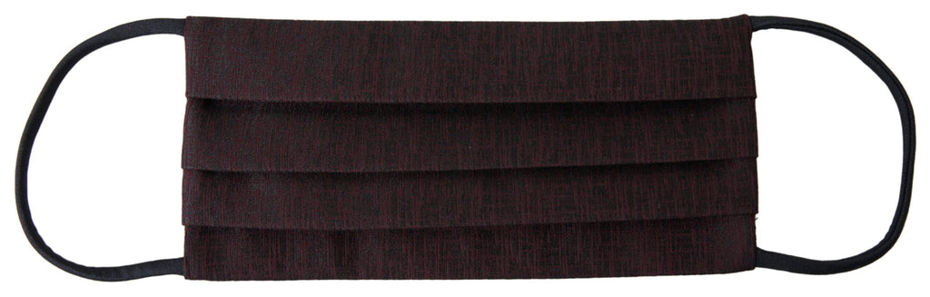 Kastanienbraune, plissierte Gesichtsmaske mit elastischem Ohrriemen