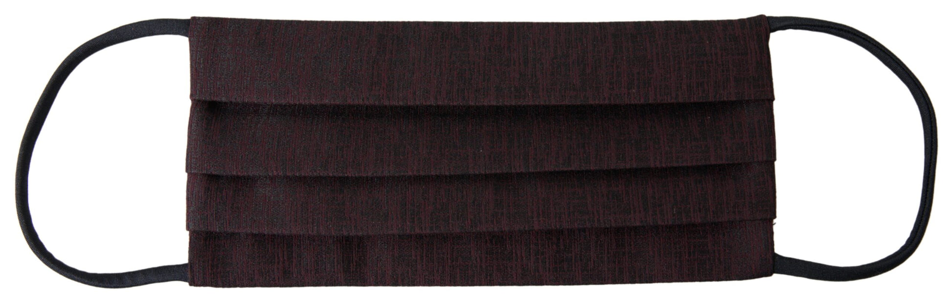 Kastanienbraune, plissierte Gesichtsmaske mit elastischem Ohrriemen