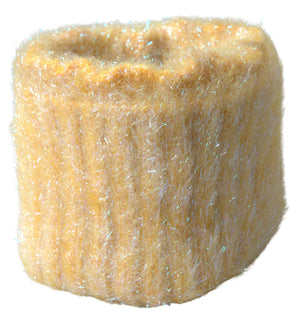 Gelber Halswickelschal aus Polyester-Mohairfaser