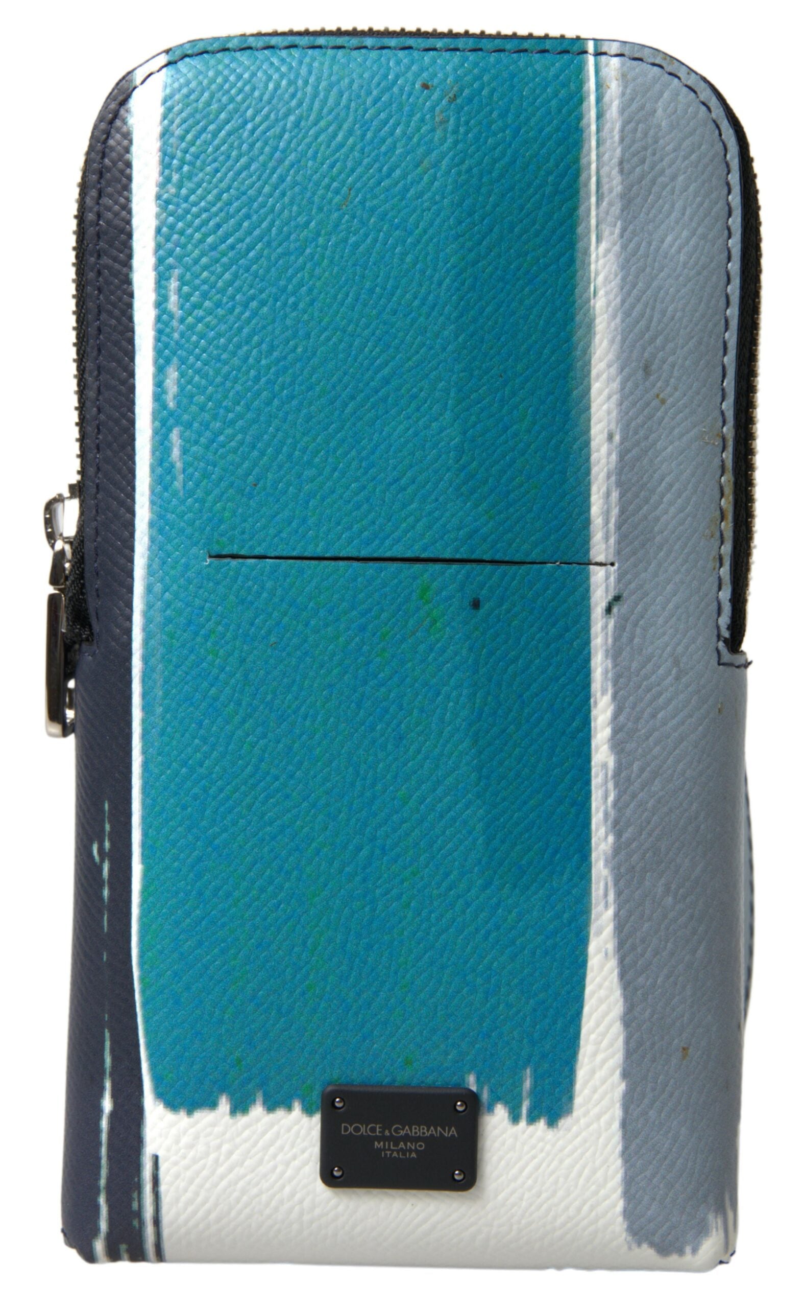 Blaue Leder Geldbörse Crossbody Sling Handytasche Unisex