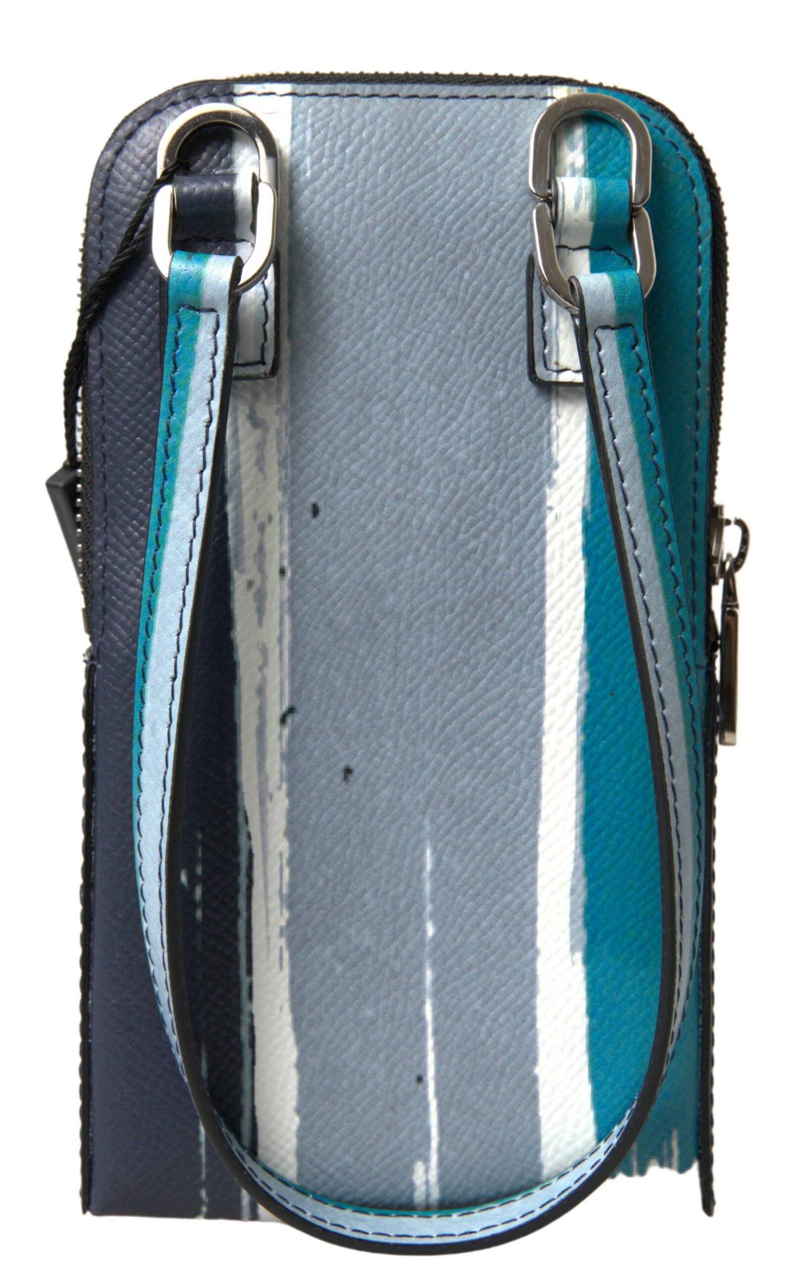 Blaue Leder Geldbörse Crossbody Sling Handytasche Unisex