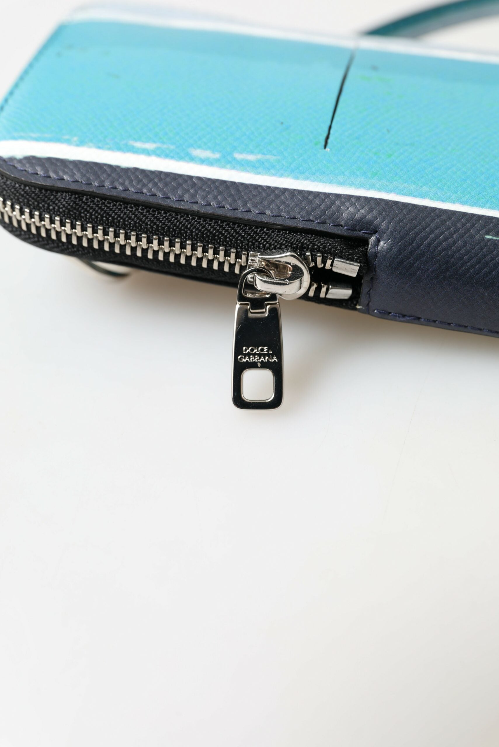 Blaue Leder Geldbörse Crossbody Sling Handytasche Unisex