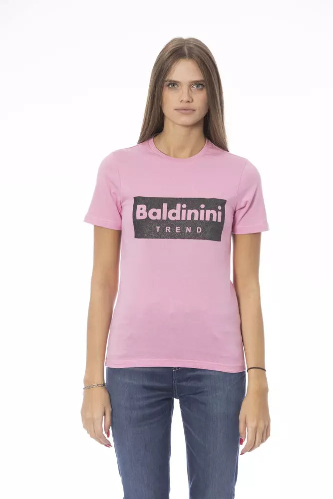 Mehrfarbiges Damen-T-Shirt aus Baumwolle