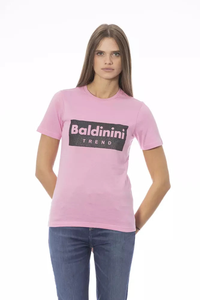 Mehrfarbiges Damen-T-Shirt aus Baumwolle