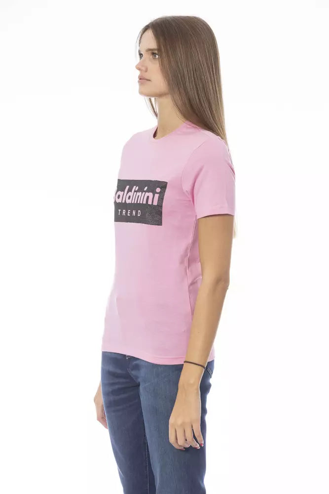 Mehrfarbiges Damen-T-Shirt aus Baumwolle